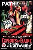 poster for chapter 13 of 'The Exploits of Elaine' 1914 14-chapter serial