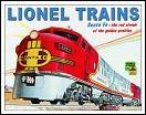 Lionel Trains / Santa Fe tin sign