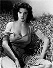 classic publicity photo of Jane Russell for "The Outlaw" [1943]