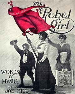 sheet music for Joe Hill's song 'The Rebel Girl' (1915)