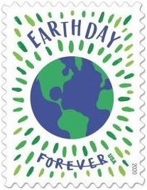 U.S.P.S. forever stamp for Earth Day 50th Anniversary in 2020