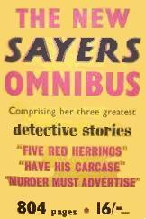 best available cover (promotional dustjacket) for 'The New Sayers Omnibus' book by Dorothy L. Sayers