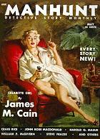 cover of Manhunt Detective Story Monthly of May 1953 with James M. Cain short story 