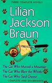 Three Complete Novels omnibus book by Lilian Jackson Braun - Moved a Mountain, Blew The Whistle, Said Cheese