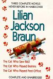 Three Complete Novels omnibus book by Lilian Jackson Braun - Knew Shakespeare, Sniffed Glue, Went Underground