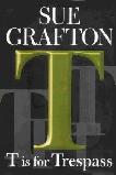 T Is For Trespass mystery novel by Sue Grafton {Kinsey Millhone}