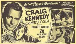 trade papers ad for 1952 'Craig Kennedy, Criminologist' syndicated TV series