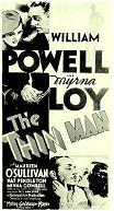 The Thin Man 1934 movie poster black & white