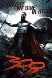 Frank Miller '300' movie poster - oversize black