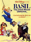 movie poster for 'The Great Mouse Detective' animated feature from Disney