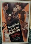 amateur photo of framed poster for "Nancy Drew & The Hidden Staircase" 1939 movie