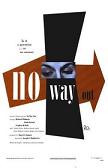 No Way Out 1950 movie poster co-written & directed by Joseph L. Mankiewicz