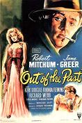 Out of the Past 1947 movie poster directed by Jacques Tourneur, starring Robert Mitchum & Jane Greer