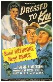 poster for 1946 "Dressed To Kill" Sherlock Holmes movie