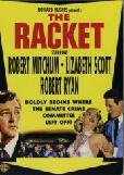 The Racket 1951 movie poster directed by John Cromwell, starring Robert Mitchum & Lizabeth Scott