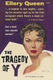 The Tragedy of Y mystery novel by Barnaby Ross / Ellery Queen (girl's face cover)