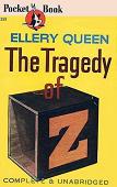 The Tragedy of Z mystery novel by Barnaby Ross / Ellery Queen {yellow Z cover}