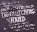 screenshot of title card for 'The Amazing Exploits of The Clutching Hand' 1936 15-chapter serial