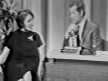 fuzzy screenshot of Ayn Rand & Johnny Carson, August 1967