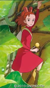 detail of Arrietty character from Miyazaki's "The Borrowers" [2010]