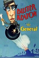 Buster Keaton 'The General' poster - blue cannonball