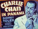 Charlie Chan In Panama blue half-sheet poster