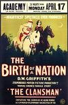 Griffith's Birth of A Nation 1915 movie poster
