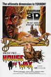 House of Wax movie in 3-D (white poster) starring Vincent Price