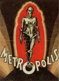 Metropolis 1927 movie poster - robot in red circle