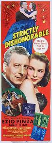 "Strictly Dishonorable" 1951 half-sheet poster