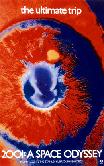 Kubrick's 2001 movie poster - red-blue eye