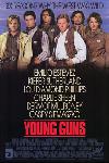 Young Guns movie poster directed by Christopher Cain, starring Emilio Estevez