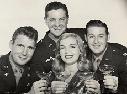 You Came Along 1945 publicity photo: (L-R) Charles Drake, Robert Cummings, Lizabeth Scott & Don DeFore