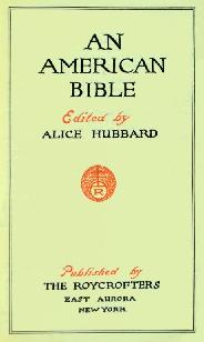 An American Bible 1911 book edited by Alice Hubbard