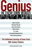 Genius in Their Own Words Seven Great 20th-Century Thinkers book edited by David Ramsay Steele