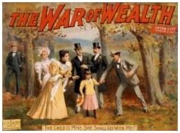 poster for 1896 stageplay 'The War of Wealth' by Charles T. Dazey - The Child Is Mine . . .