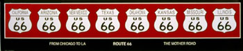 Route 66 highway signs poster