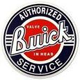 Buick Service round tin sign