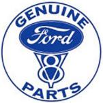 Genuine Ford V-8 Parts round tin sign