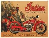 Indian Motorcycles {tan} tin sign