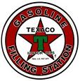 Texaco Gasoline tin sign