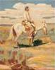 Taos and Its Artists book includes painting "Indian on Horseback, 1947" by O.E. Berninghaus