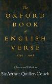The Oxford Book Of English Verse, 1250-1918 anthology edited by Arthur Quiller-Couch