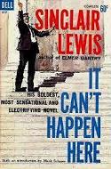 white cover for "It Can't Happen Here" by Sinclair Lewis