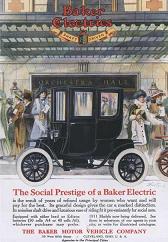 ad for Baker Electric cars from 1910