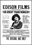 tradepapers ad for 1903 "The Great Train Robbery" silent short directed by Edwin S. Porter, starring Gilbert M. 'Broncho Billy' Anderson