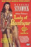 red DVD cover for Lady of Burlesque 1943 movie starring Barbara Stanwyck
