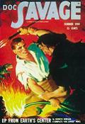 Doc Savage Magazine Summer 1949 issue 'Up From Earth's Center' (devil) poster