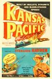 poster for 1953 color Western movie "Kansas Pacific"