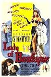 yellow poster for Lady of Burlesque 1943 movie starring Barbara Stanwyck